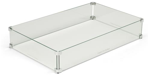 Hpc 43" X 21" Rectangle Glass Wind Guard