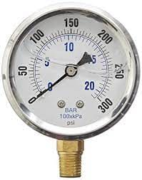 20IL-254H Liquid Filled 0-300PSI Gauges,1/4" - Chimney Cricket20IL-254H Liquid Filled 0-300PSI Gauges,1/4"