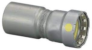 Adapter, Female Reducing, 1-1/2" FPT x 3/4" Press, MegaPress-G, Black Steel, Sch. 40 with Yellow Dot, Viega - 26021 (CS1) - Chimney CricketAdapter, Female Reducing, 1-1/2" FPT x 3/4" Press, MegaPress-G, Black Steel, Sch. 40 with Yellow Dot, Viega - 26021 (CS1)