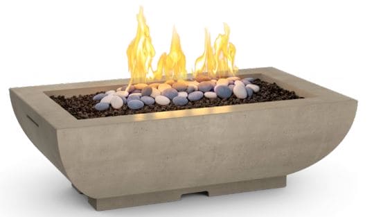 AFD 50" Bordeaux Rectangle Fire Bowl in Light Basalt Finish with Fyrestarter Ignition, NG - 435LB11H4NC ** - Chimney CricketAFD 50" Bordeaux Rectangle Fire Bowl in Light Basalt Finish with Fyrestarter Ignition, NG - 435LB11H4NC **