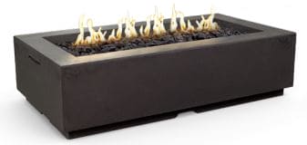 AFD Louvre Rectangle Fire Pit in Smoke Finish, NG - 689SM11M7NC - Chimney CricketAFD Louvre Rectangle Fire Pit in Smoke Finish, NG - 689SM11M7NC