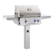 AOG 24" In-Ground Post Stainless Steel Grill with Rotisserie Backburner, NG - Chimney CricketAOG 24" In-Ground Post Stainless Steel Grill with Rotisserie Backburner, NG
