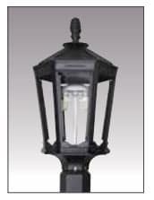 Black VW Aluminum 6-Sided Open Flame - LP ** - Chimney CricketBlack VW Aluminum 6-Sided Open Flame - LP **