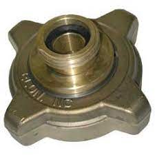 Brass Reducer Coupling, 3-1/4 FACME x 2-1/4 - Chimney CricketBrass Reducer Coupling, 3-1/4 FACME x 2-1/4