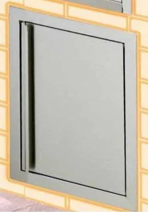 Broilmaster Stainless Steel Single Door Kit - Chimney CricketBroilmaster Stainless Steel Single Door Kit