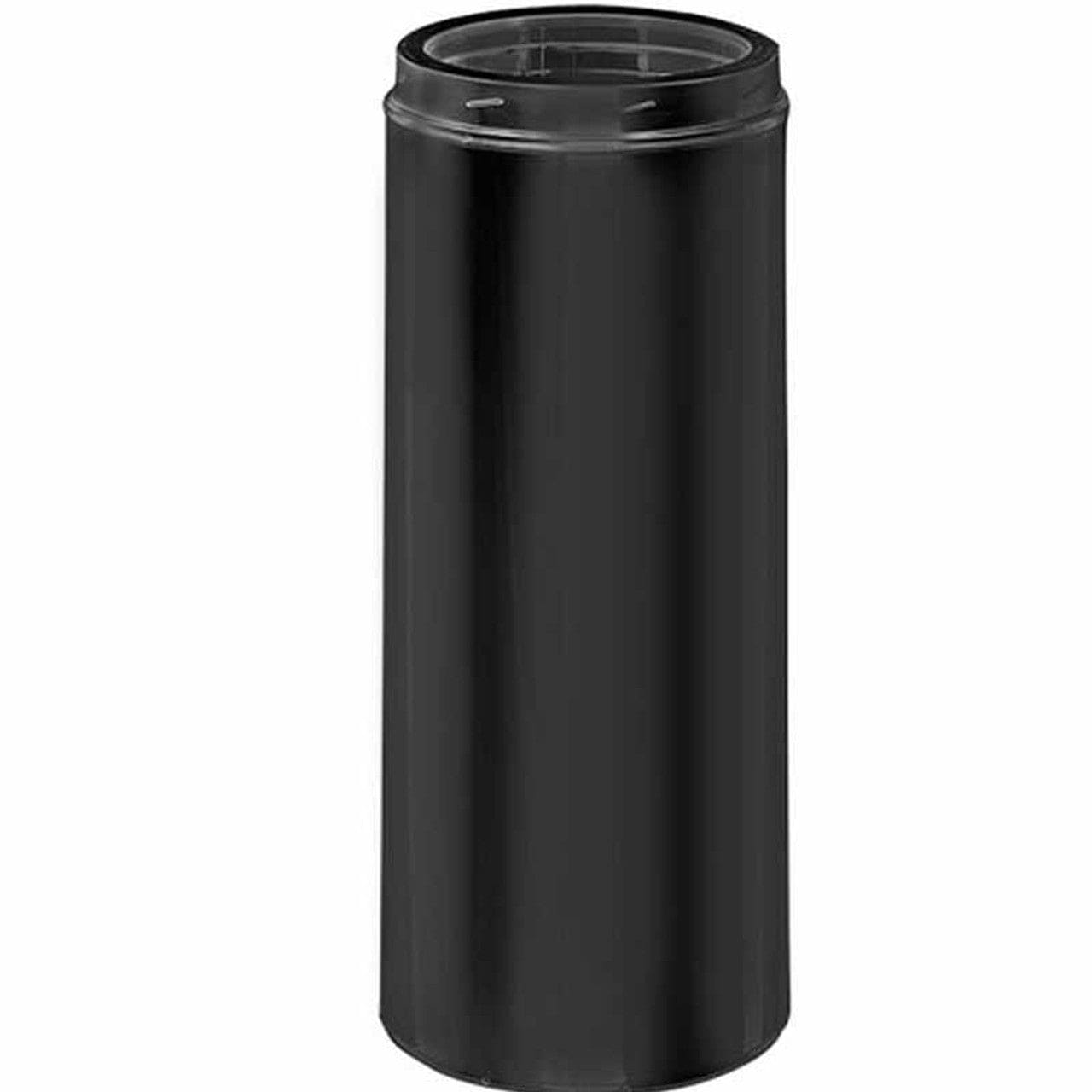 6" x 12" Duravent DuraTech Factory-Built Double-Wall Black Chimney Pipe - 6DT-12B - Chimney Cricket