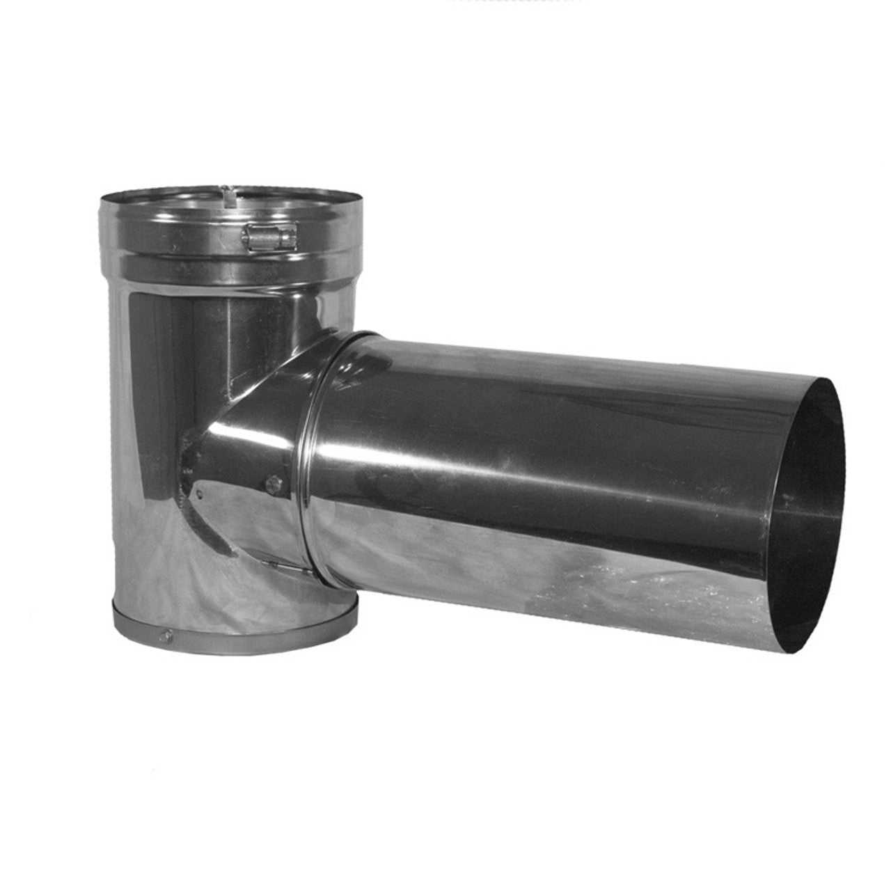 3" DuraVent DuraFlex Stainless Steel Tee with Cap - 3DFS-T - Chimney Cricket