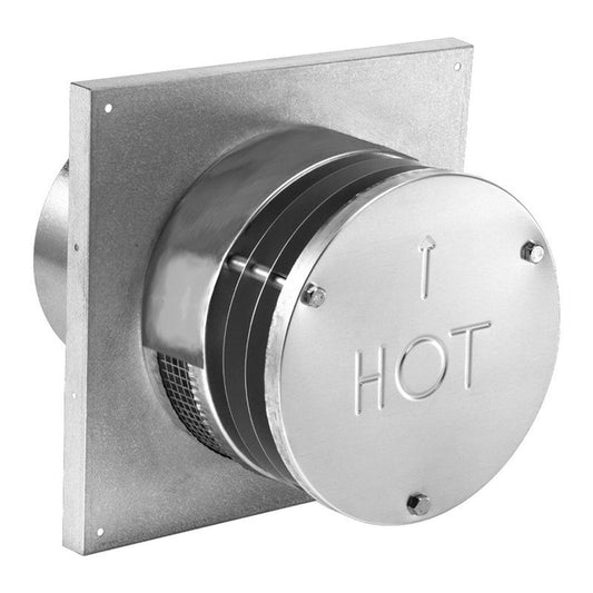 4" DuraVent DirectVent Pro Round Horizontal Termination Cap - 46DVA-HRCS - Chimney Cricket