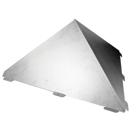 4" x 6-5/8" DuraVent DirectVent Pro Double-Wall Galvanized Snow Splitter - 6DT-SP - Chimney Cricket