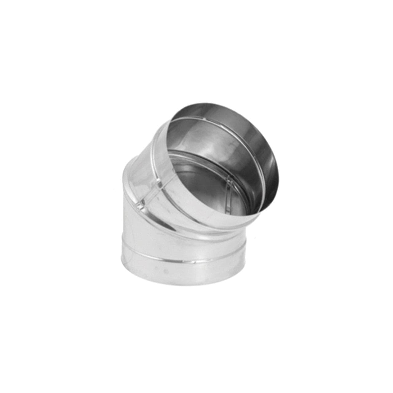 6" DuraVent DuraBlack Stainless Steel Adjustable 45-Degree Elbow - 6DBK-E45SS - Chimney Cricket