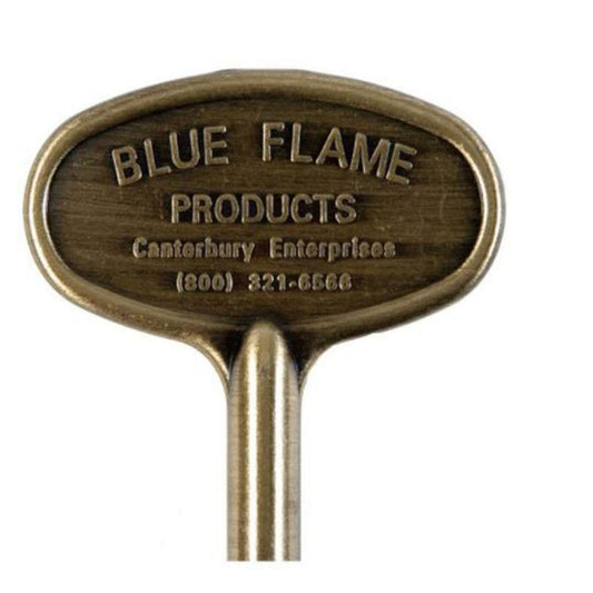 Blue Flame 3" Antique Brass Universal Gas Valve Key - BF.KY.04 - Chimney Cricket
