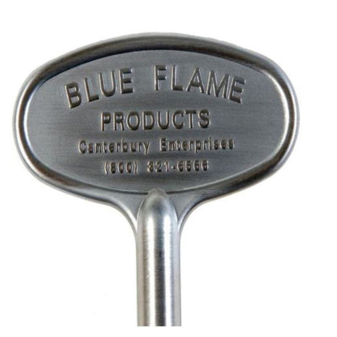 Blue Flame 3" Satin Chrome Universal Gas Valve Key - BF.KY.06 - Chimney Cricket