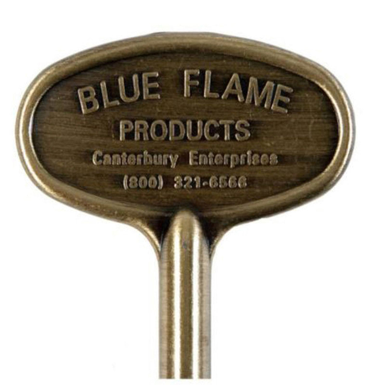 Blue Flame 8" Antique Brass Universal Gas Valve Key - NKY.8.04 - Chimney Cricket