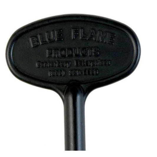 Blue Flame 8" Flat Black Universal Gas Valve Key - NKY.8.05 - Chimney Cricket