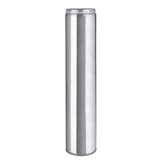 7" Insulated Stainless Steel Ultra-Temp 18" Chimney Length - 207018U - Chimney Cricket