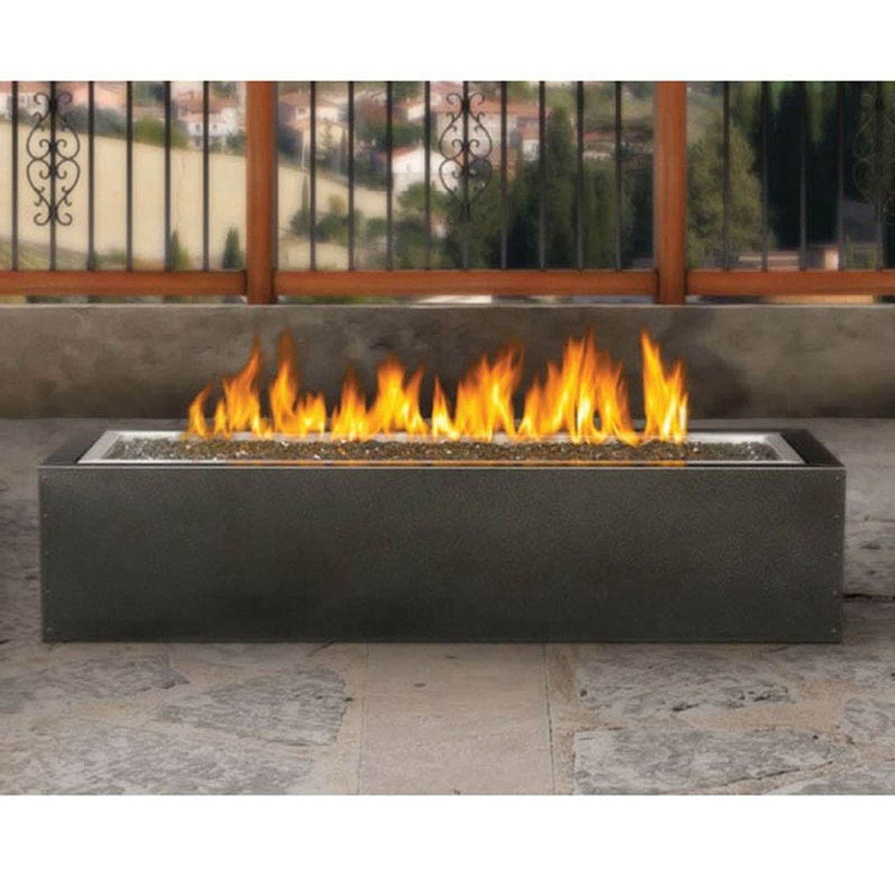 Linear Patioflame Outdoor Propane Fireplace - GPFL48MHP - Chimney Cricket