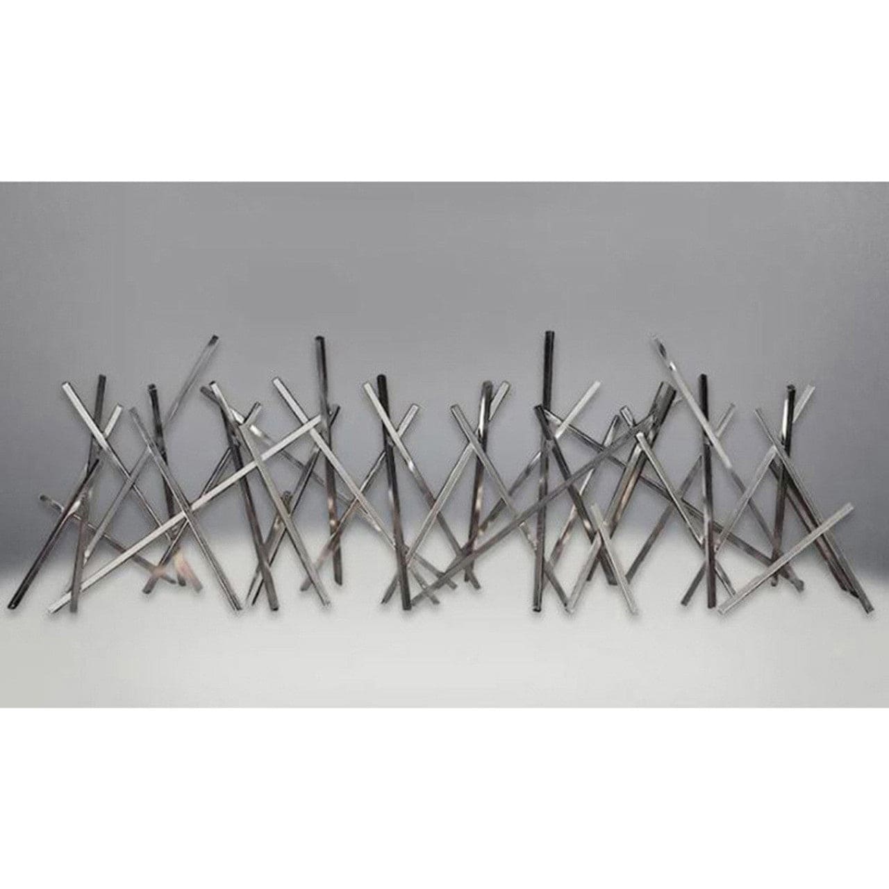 Nickel Plated Finish Stix (Sticks) Decorative Accessory for LHD62 Series 62" Fireplace - LDNS - Chimney Cricket