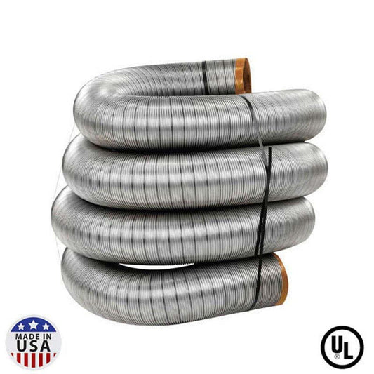 3" X 30' HomeSaver UltraPro .005 316Ti-Alloy Stainless Steel Pre-Cut Liner - Chimney Cricket