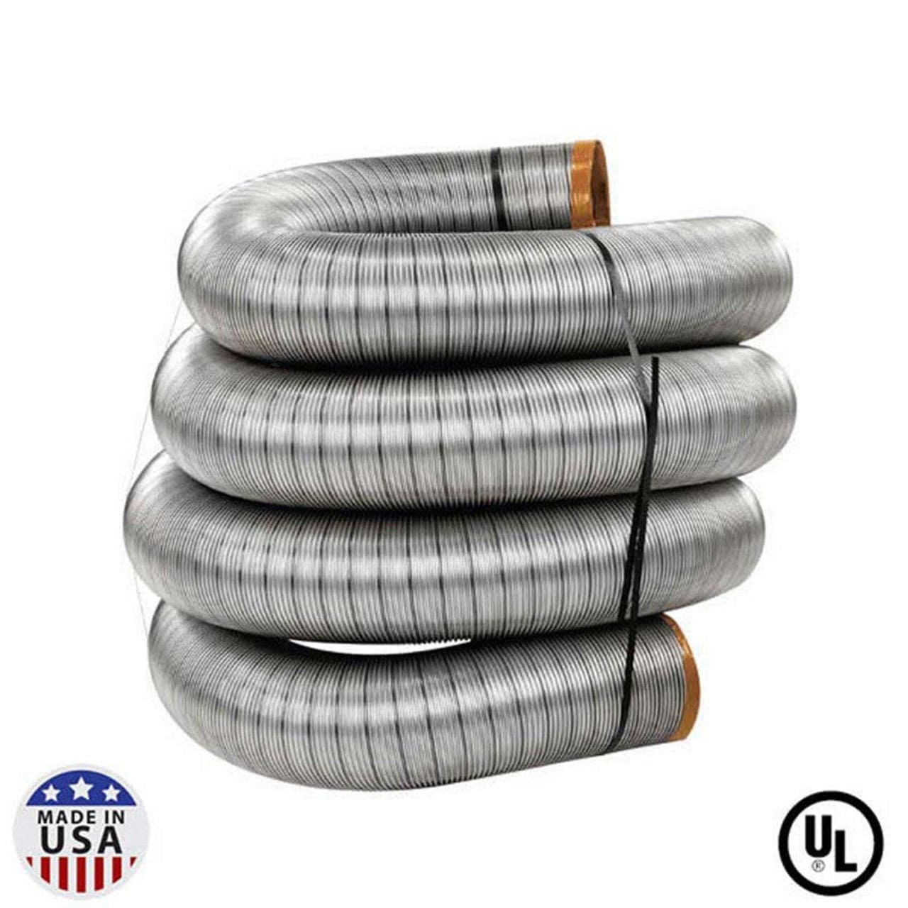 5" X 20' HomeSaver UltraPro .005 316Ti-Alloy Stainless Steel Pre-Cut Liner - Chimney Cricket