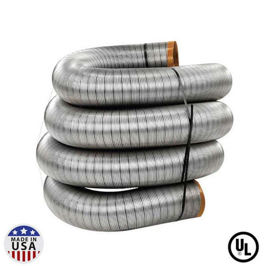 6" X 28' HomeSaver UltraPro .005 316Ti-Alloy Stainless Steel Pre-Cut Liner - Chimney Cricket