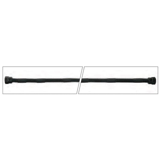 18" Length Stainless Steel Black Whisper Flex Gas Connector - 10ANW-2132-18 - Chimney Cricket