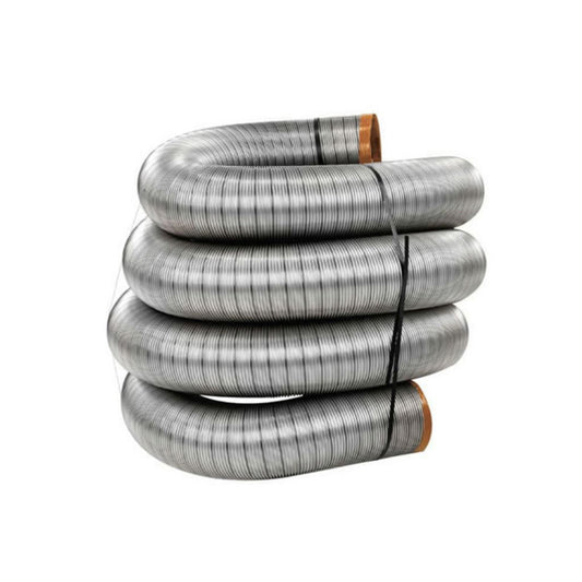 8" X 25' HomeSaver UltraPro .005 304-Alloy Stainless Steel Pre-Cut Liner - Chimney Cricket