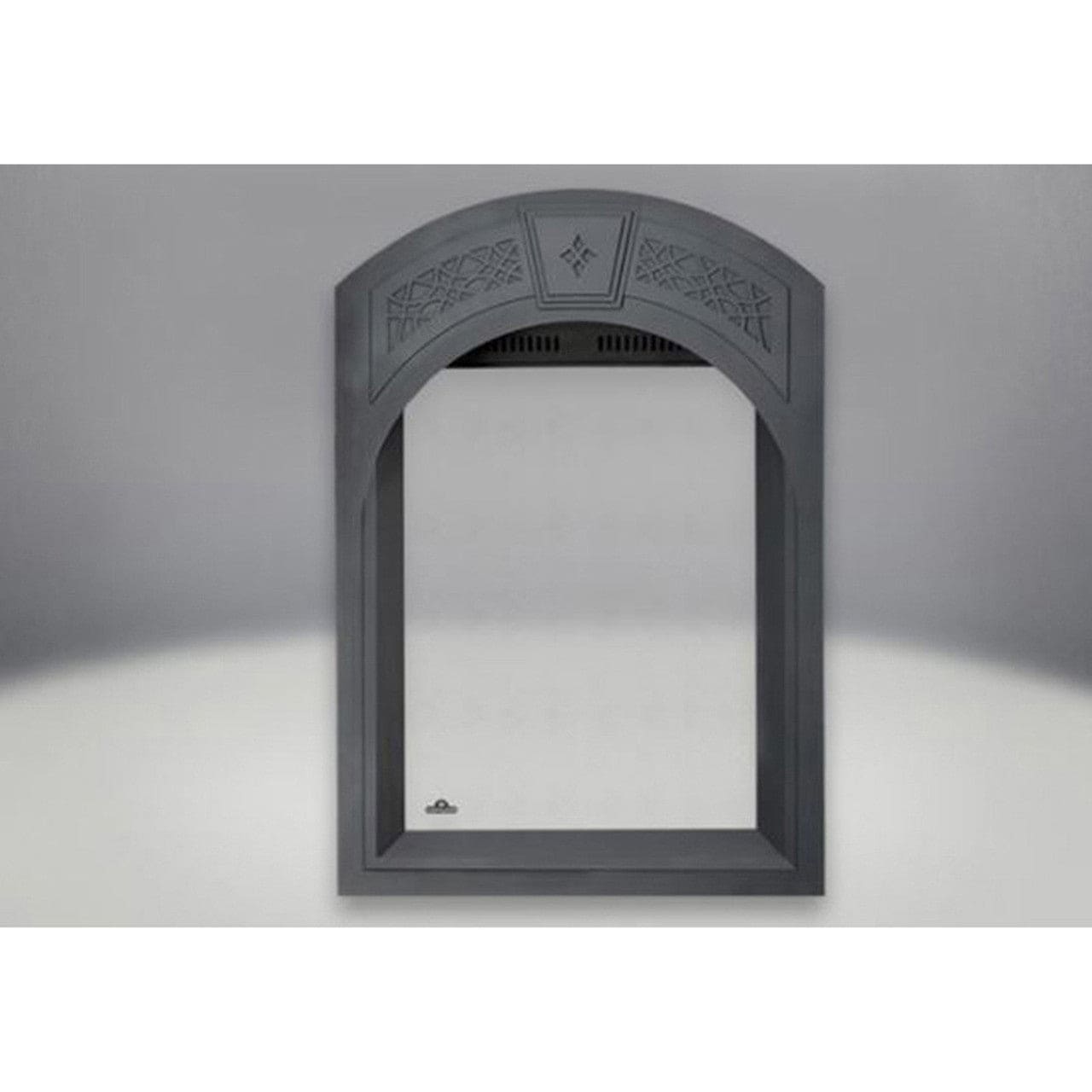 Arched Black Heritage Pattern Surround with Safety Barrier for Park Avenue - AFK82-1SB - Chimney Cricket