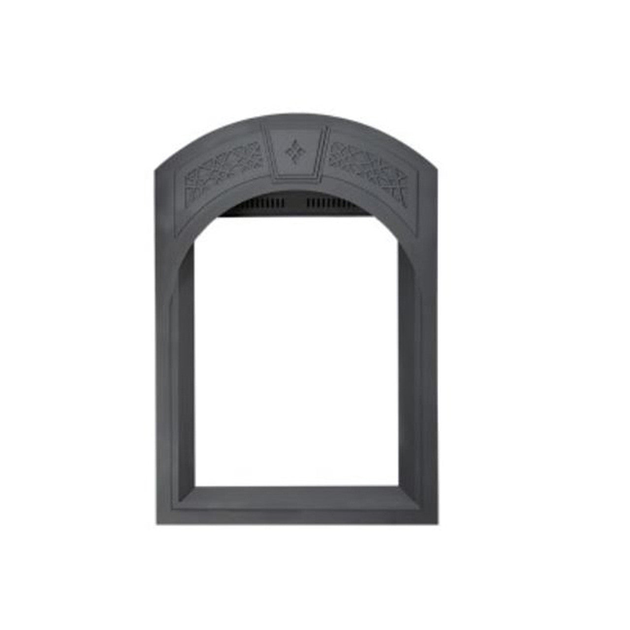 Arched Black Heritage Pattern Surround with Safety Barrier for Park Avenue - AFK82-1SB - Chimney Cricket