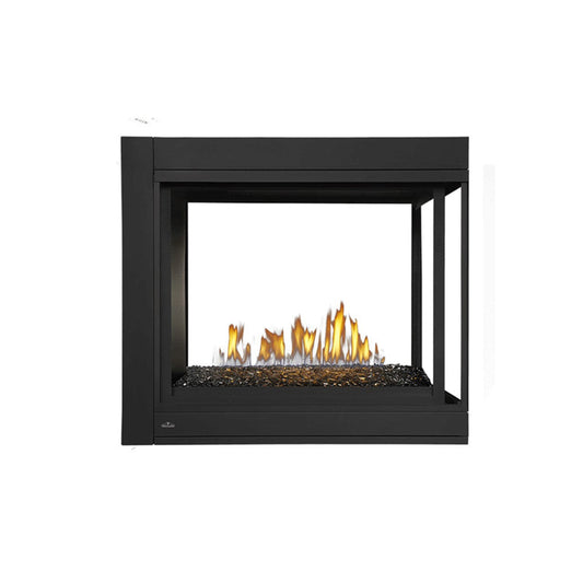Napoleon Ascent Multi-View 3 Sided Glass Ember Bed Direct Vent Natural Gas Fireplace - BHD4PGN - Chimney Cricket