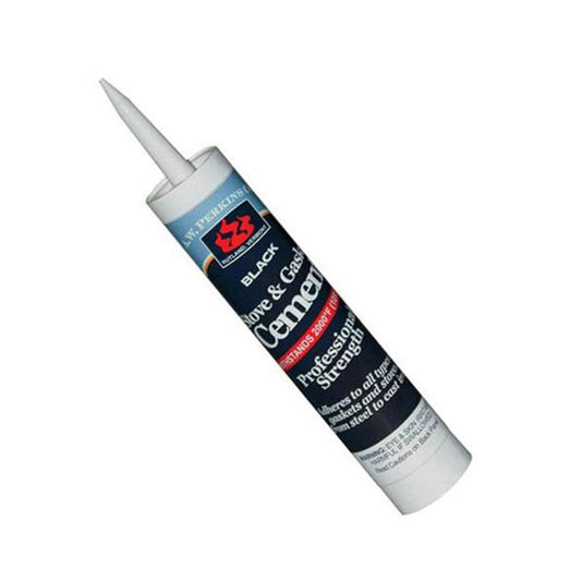 11 oz. Tube Caulking Cartridge A.W. Perkins Black Stove and Gasket Cement - 81 - Chimney Cricket