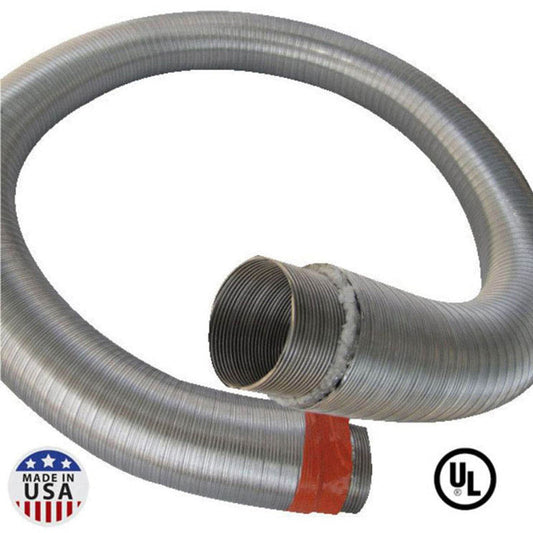 5" X 25' HomeSaver UltraPro .005 304-Alloy Stainless Steel Pre-Insulated Pre-Cut Liner - Chimney Cricket