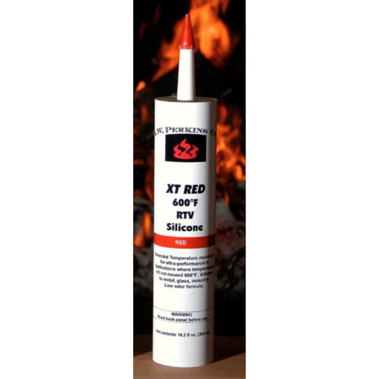 10.3 fl. oz. 600 Degree RTV Hi-Heat Red Silicone Sealant Caulk Cartridge - 71 - Chimney Cricket
