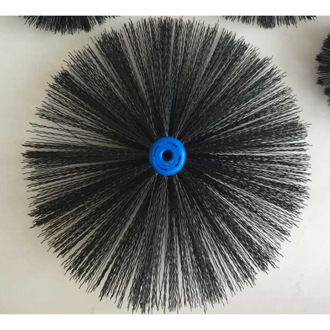 8" Round Poly Rod PLASTIC Center Chimney Cleaning Brush - P38 - Chimney Cricket