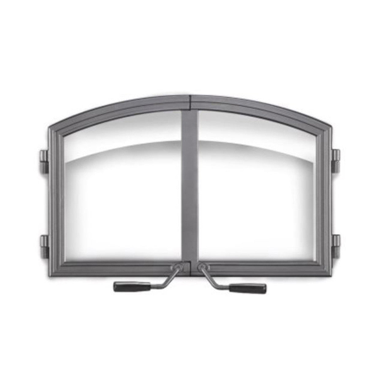 Arched Wrought Iron Double Door for High Country 3000 - H336H-WI - Chimney Cricket