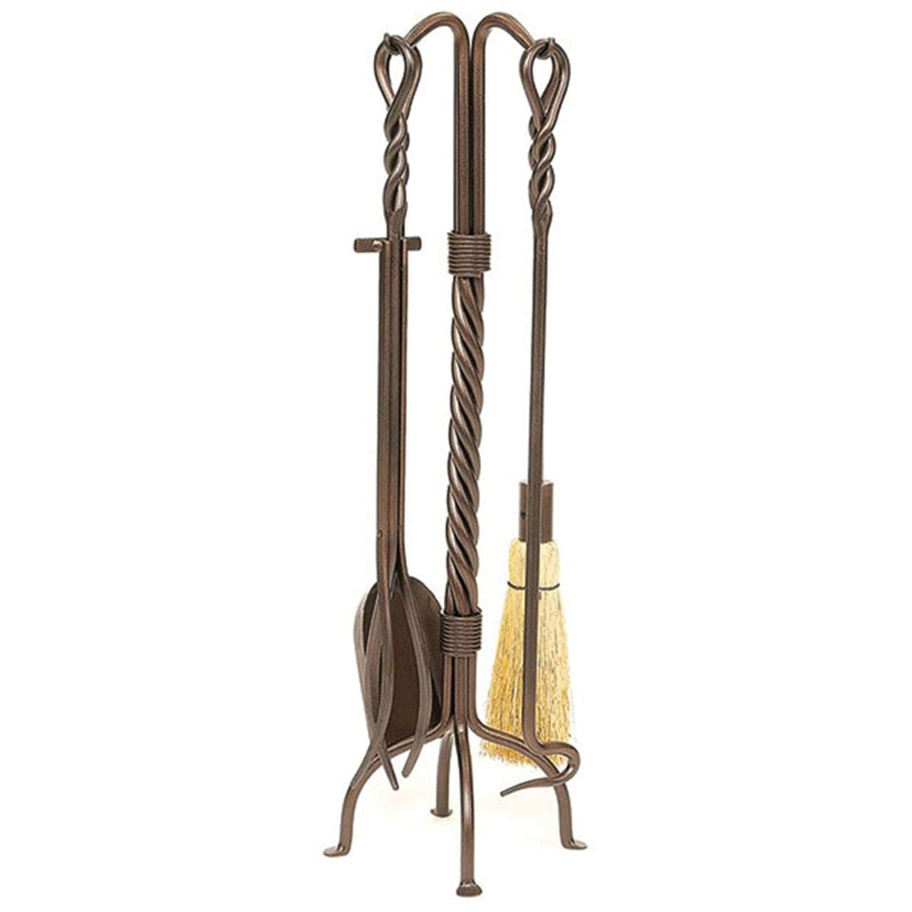 Minuteman 30" H 5 Piece Oil-Rubbed Bronze Twisted Rope Design Tool Set - WR-29Z - Chimney Cricket