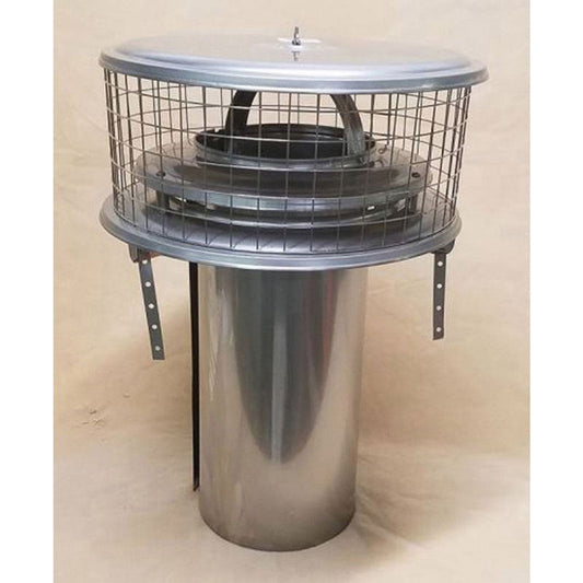 8" Tallboy 304-Alloy Stainless Steel WeatherShield Cap - WSA-08TDW-X15 - Chimney Cricket