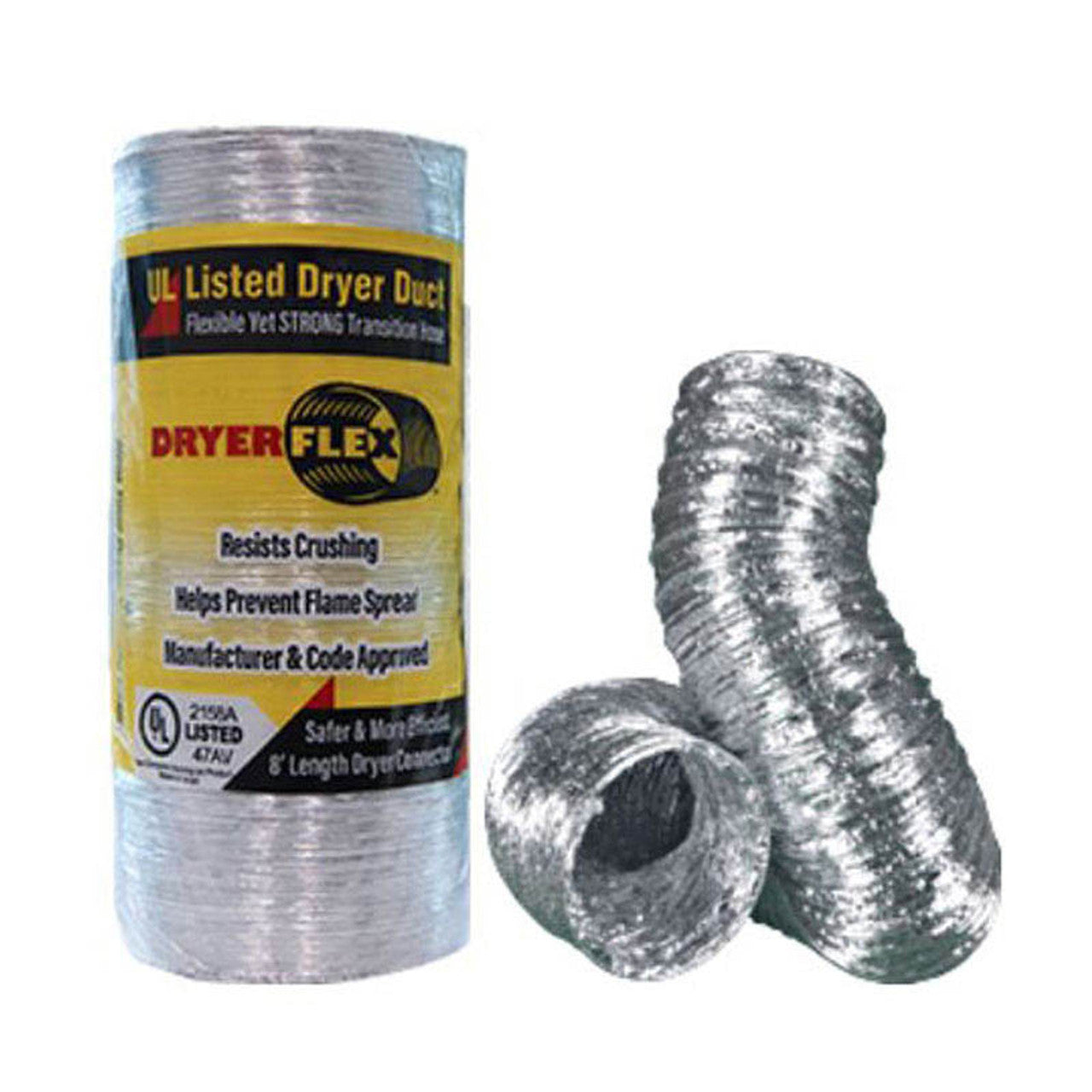 4" X 25' Aluminum Dryer Transition Hose - DFLX25 - Chimney Cricket