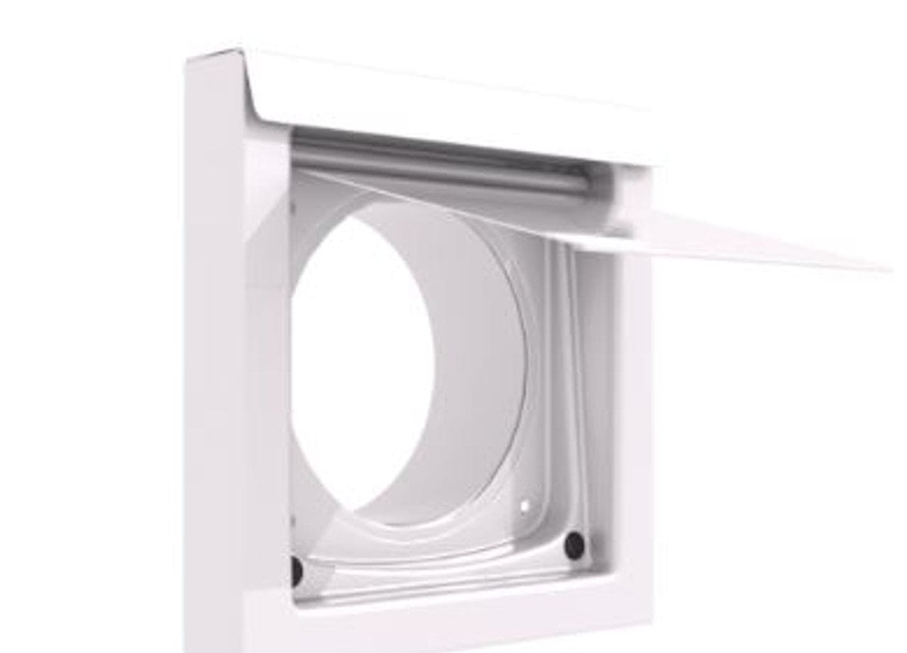 4" White Dryer Wall Vent Closure - DWV4W - Chimney Cricket