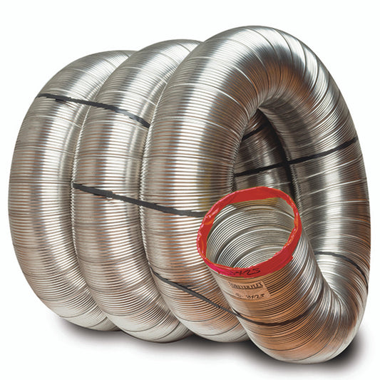 5.5" X 100' Standard Forever Flex 316Ti-Alloy .005 Stainless Pre-Cut Liner - L5S5.5100 - Chimney Cricket