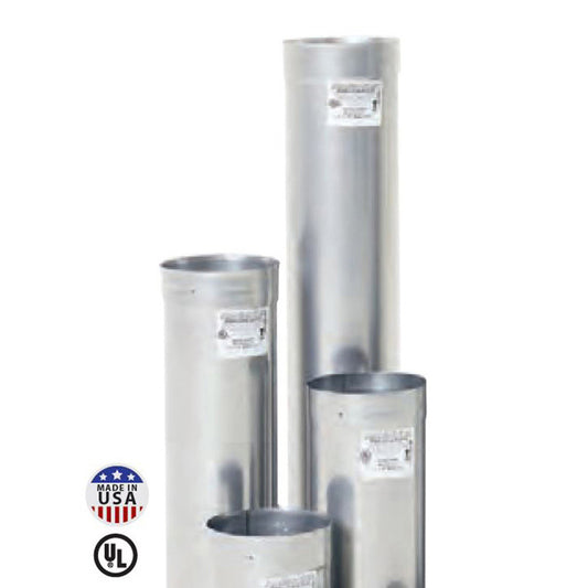 4" X 48" Rhino Rigid 304L-Alloy Stainless Pre-Cut Chimney Liner - RL304-0448 - Chimney Cricket