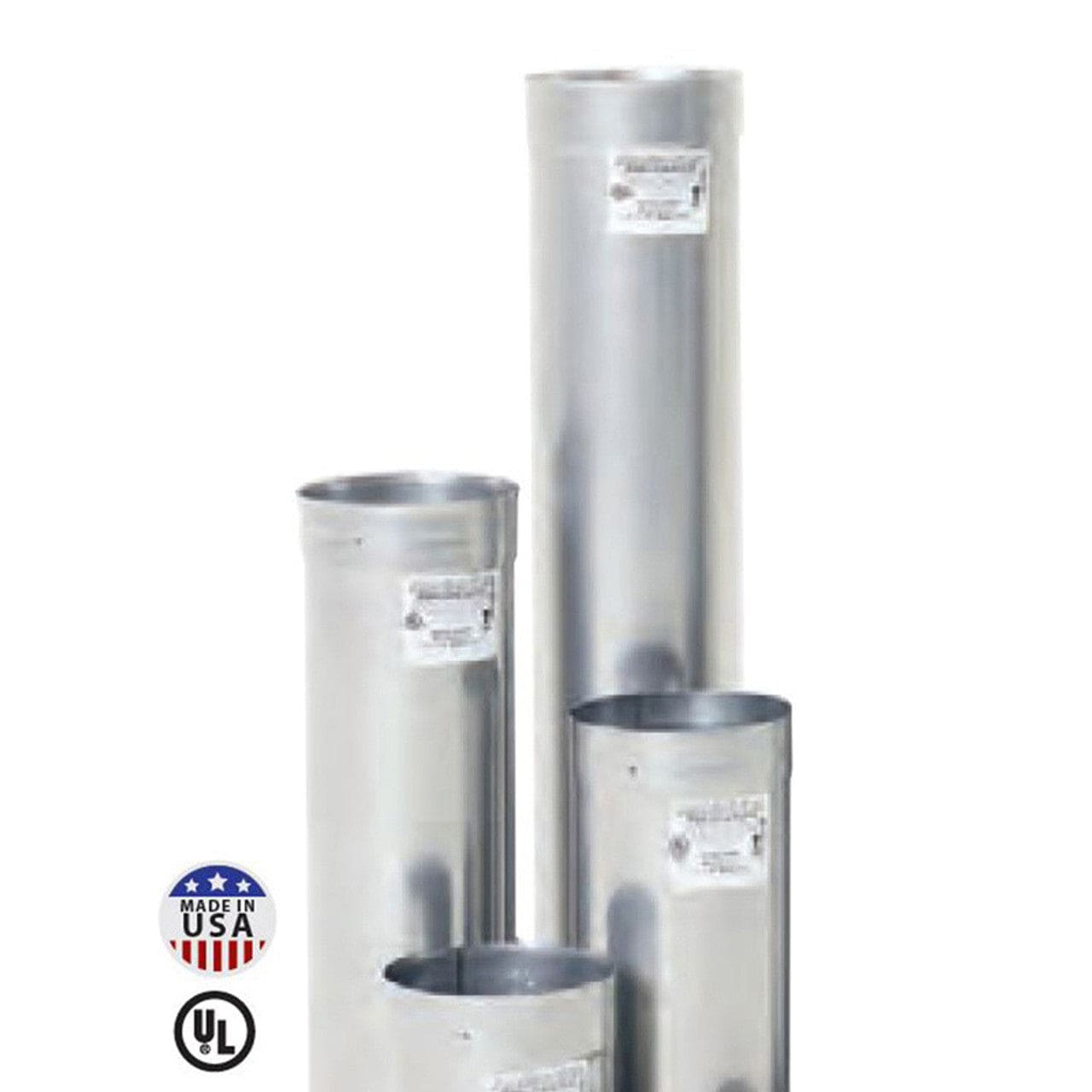 5" X 36" Rhino Rigid 304L-Alloy Stainless Pre-Cut Chimney Liner - RL304-0536 - Chimney Cricket