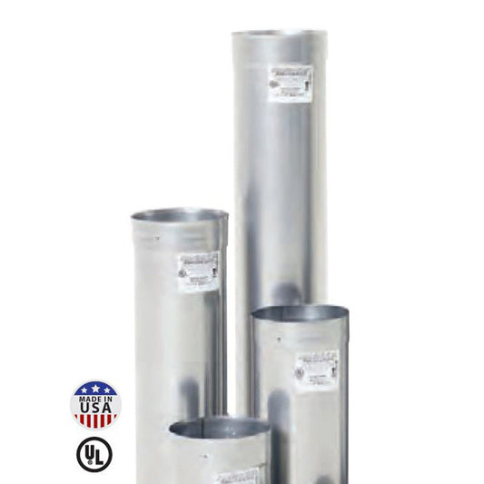 3" X 12" Rhino Rigid 316L-Alloy Stainless Pre-Cut Chimney Liner - RL316-0312 - Chimney Cricket