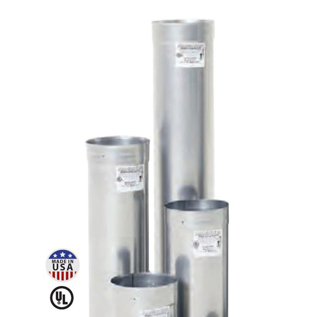 6" X 6" Rhino Rigid 316L-Alloy Stainless Pre-Cut Chimney Liner - RL316-0606 - Chimney Cricket