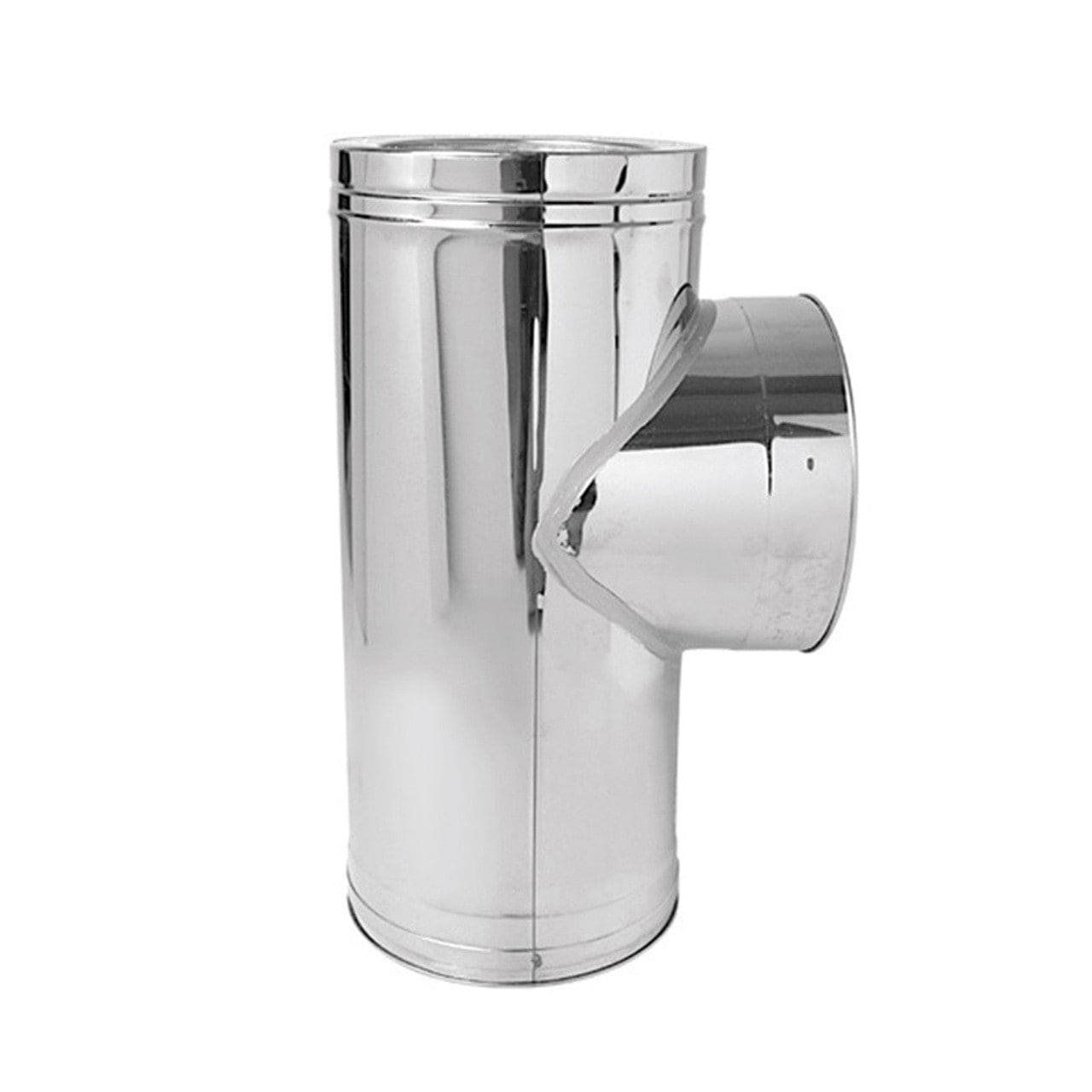 6" Ventis Class-A All Fuel Chimney 304L Short Body Insulated Tee with Cover - VA304-SBT06 - Chimney Cricket