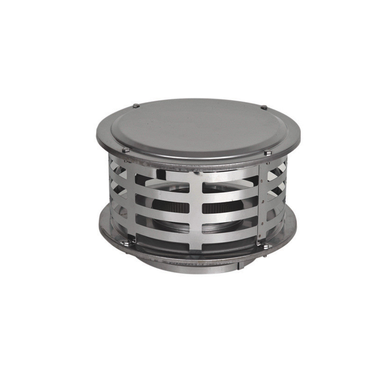 8" Ventis 316L Stainless Steel Class-A All Fuel Chimney Standard Rain Cap - VA316-C08 - Chimney Cricket