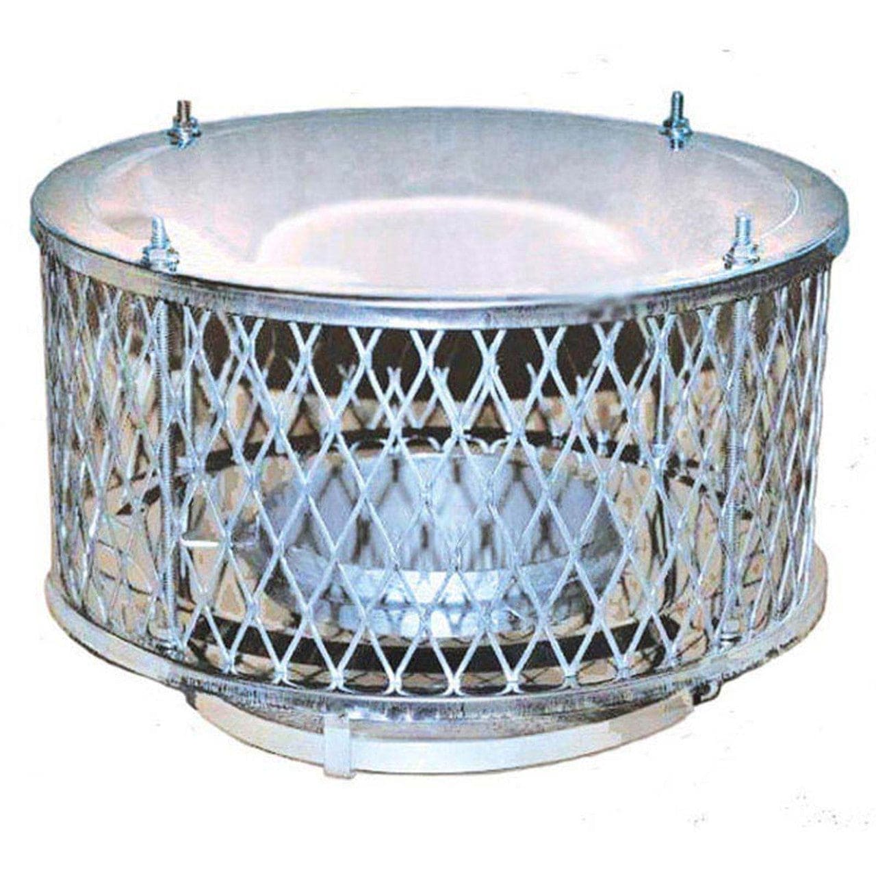 5" Ventis Class-A All Fuel Chimney 304L Stainless Rain Cap with 3/4" Diamond Screen - VA-CD05 - Chimney Cricket