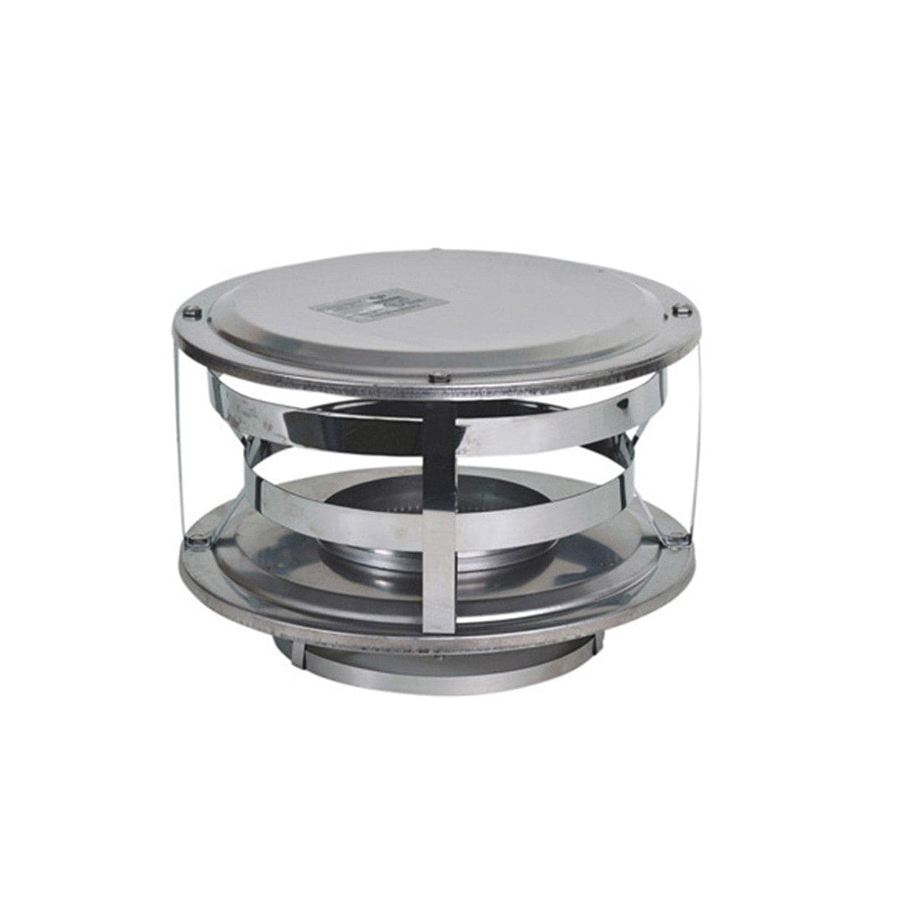 6" Ventis Class-A All Fuel Chimney 430 Stainless Wood Burning Rain Cap - VA-CW06 - Chimney Cricket