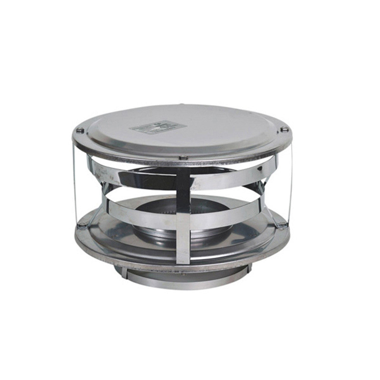 8" Ventis Class-A All Fuel Chimney 430 Stainless Wood Burning Rain Cap - VA-CW08 - Chimney Cricket