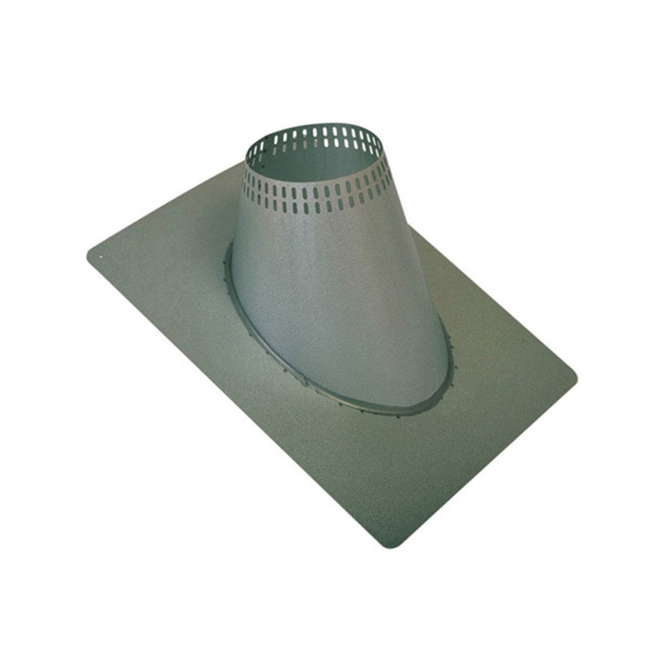 5" Ventis Class-A Galvanized 7/12 To 12/12 Pitch Vented Roof Flashing - VA-F0512 - Chimney Cricket