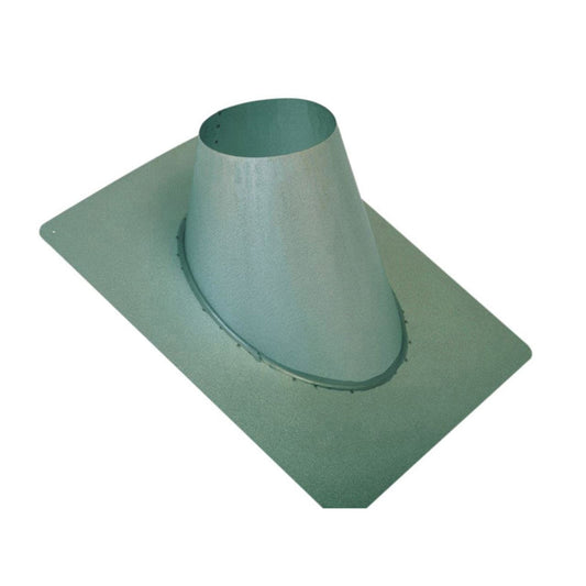 6" Ventis Class-A Galvanized Non-Vented Flat Roof Flashing - VA-FNV06F - Chimney Cricket